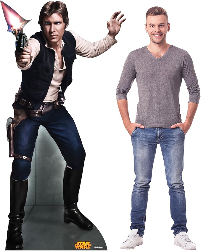 Cardboard People Han Solo Life Size Cardboard Cutout Standup - Star Wars Classics Retouched