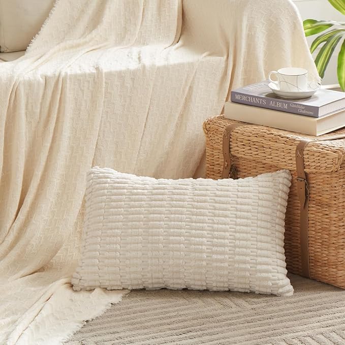 Fancy Homi 4 Packs Decorative Throw Pillow Covers for Living Room Couch Bed, Modern Farmhouse Boho Home Décor Accent Cushion Case, 24" x 16", Fall