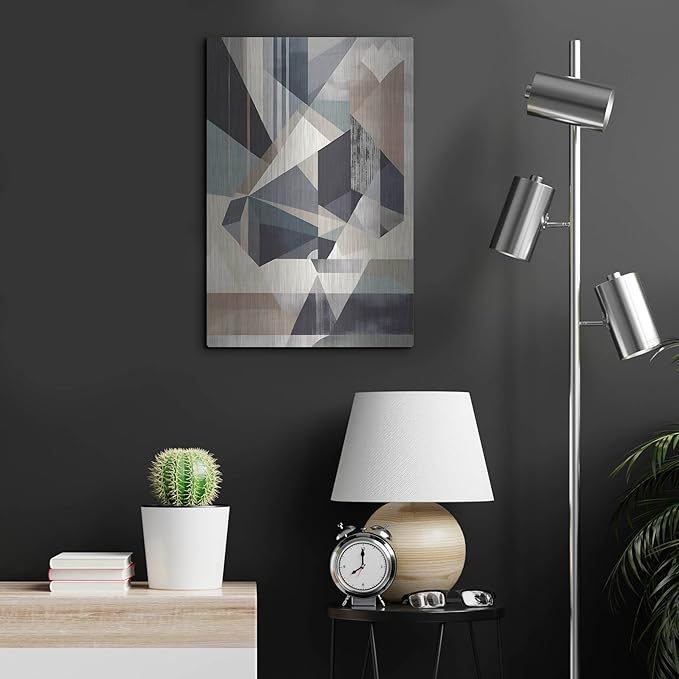 'Geometric 4' by Petals Prints Design, Metal Wall Art, 16"x24"