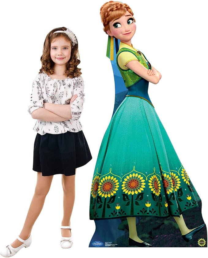 Cardboard People Anna Life Size Cardboard Cutout Standup - Disney's Frozen Fever (2015 Short Film)