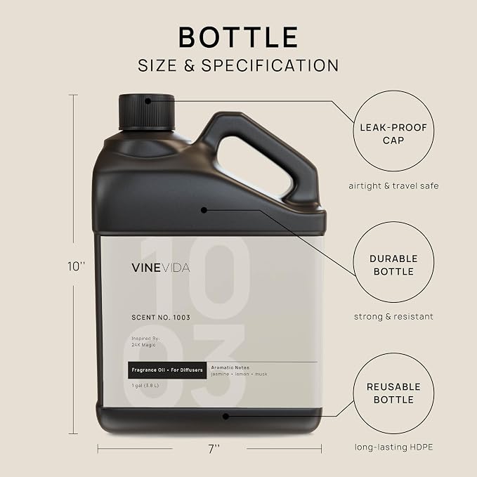 VINEVIDA (128oz) Hotel Fragrance Collection Diffuser Oil - Cold Air Diffuser - Inspired by W Hotel Scent No.1003