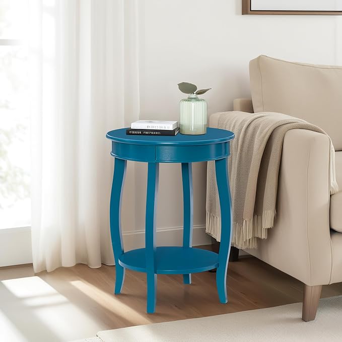 Powell Furniture Powell Teal Round Shelf Table
