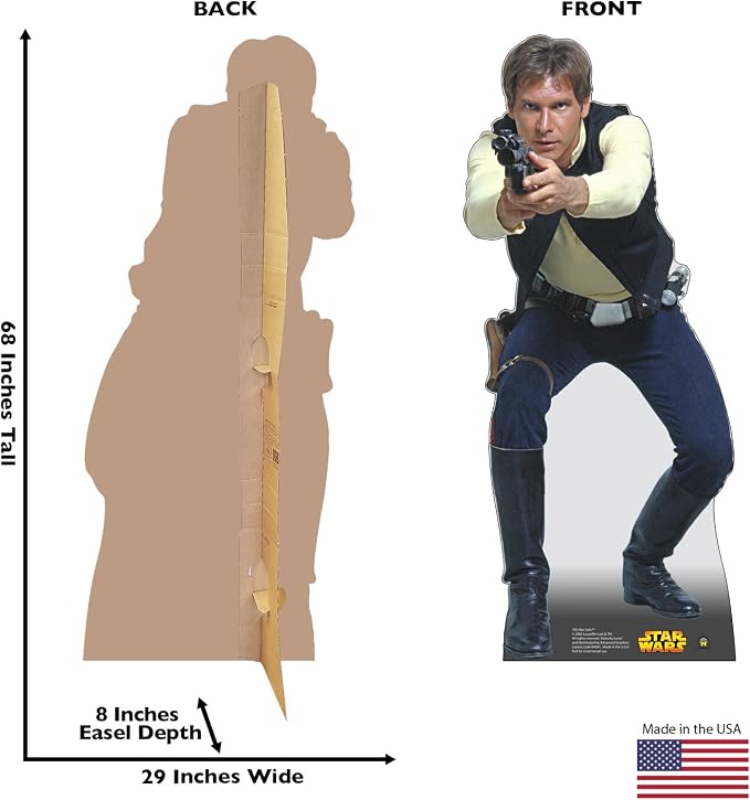Cardboard People Han Solo Life Size Cardboard Cutout Standup - Star Wars Classics (IV - VI)