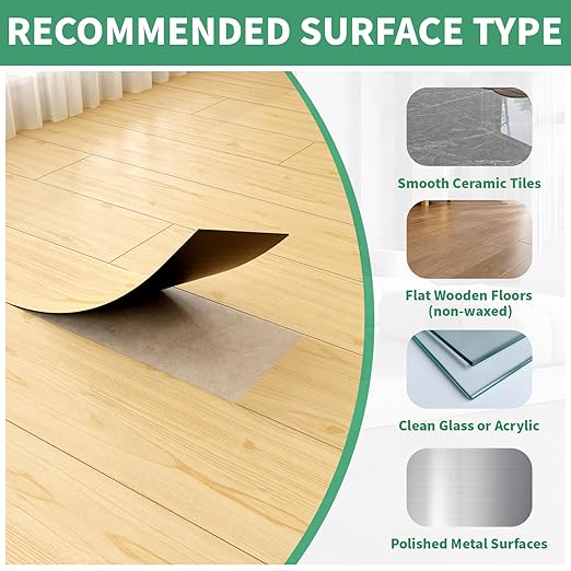 54 Sq. Ft Floor Tiles Peel and Stick Vinyl Floor 36 x 6 inch Luxury Self Adhesive Waterproof Flooring Planks DIY for Kitchen, Living Room, Shops, RV, Wood Look Plank, 36-Pack, Light Brown