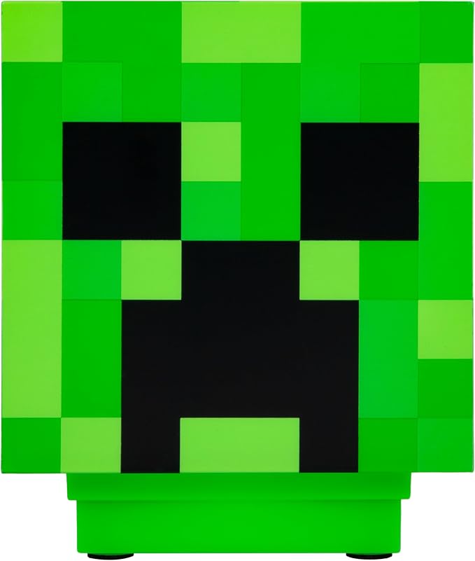 Paladone Minecraft Creeper Desk Light with Official Creeper Sounds, Handheld Night Light for Kids Room or Gamer Décor - Licensed Minecraft Gifts