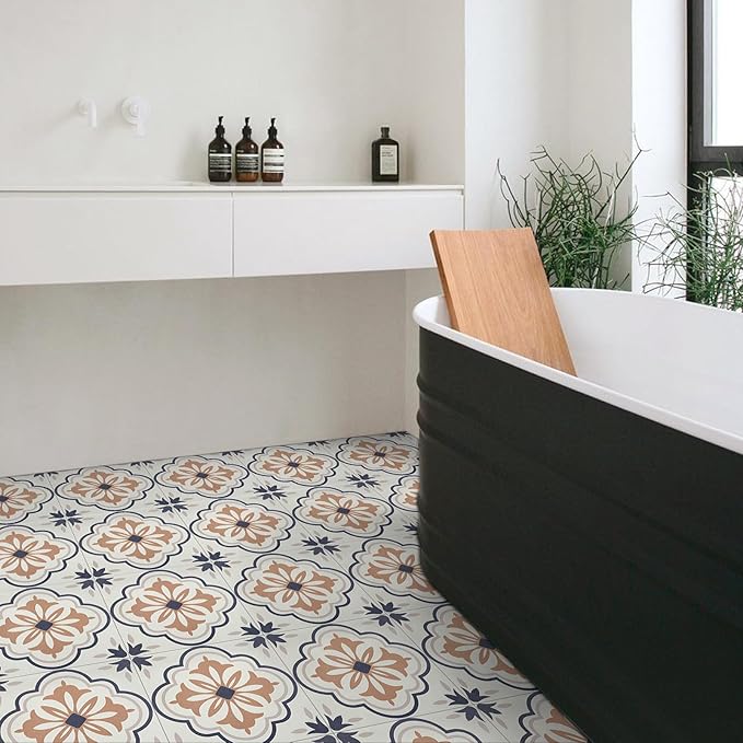 Alow Peel and Stick Floor Tile, Self Adhsive Peel and Stick Flooring, Waterproof and Easy to Install for Bathroom, Kitchen, 11.8 by 11.8In, 30PCS
