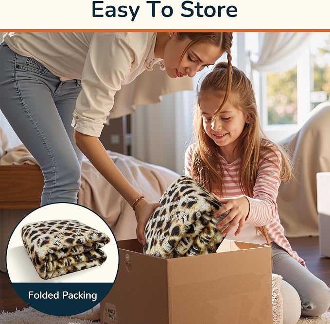 BESTSWEETIE Area Rug 5x7 Rug Machine Washable Non-Slip Low Pile Print Pattern Western Rug for Living Room Bedroom Entryway Tribal Series-Dark/Leopard
