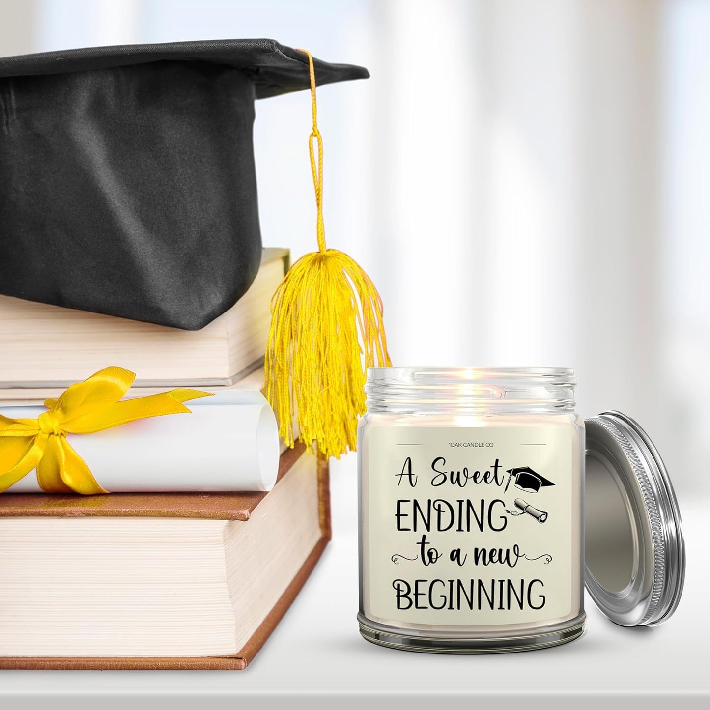 1OAK Vanilla Scented Candles Gifts for Women - Graduation Candle - 2025 Graduation Gifts for Her, Him - College, High School Senior 2025