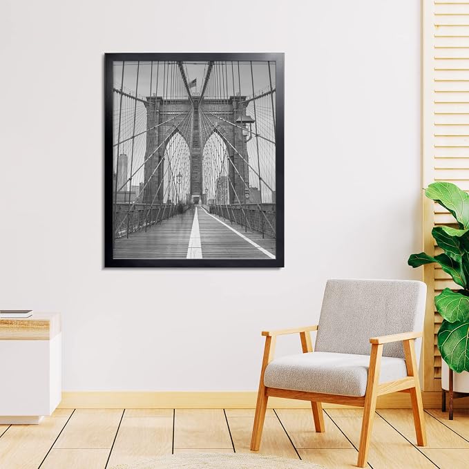 LaVie Home 24x30 Picture Frame Black, Puzzles Frame for Wall Decoration, Classic Black Minimalist Style Suitable for Decorating Houses, Offices, Hotels, Puzzles Posters Photos or Artwork（1 Pack）