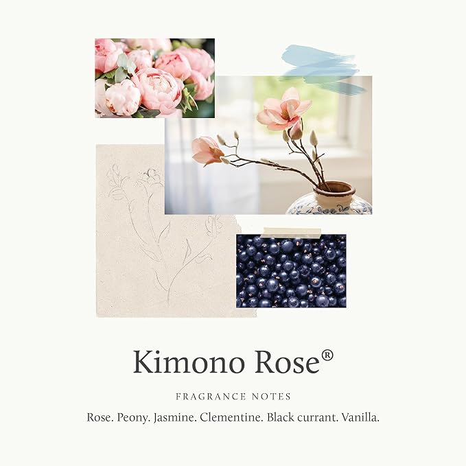 Thymes Reed Diffuser Oil, Kimono Rose Scented,Comes in Size 7.75 Fl Oz, Fully Natural