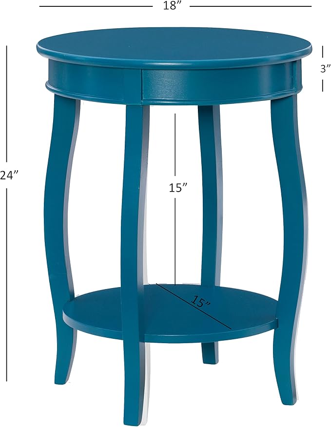 Powell Furniture Powell Teal Round Shelf Table