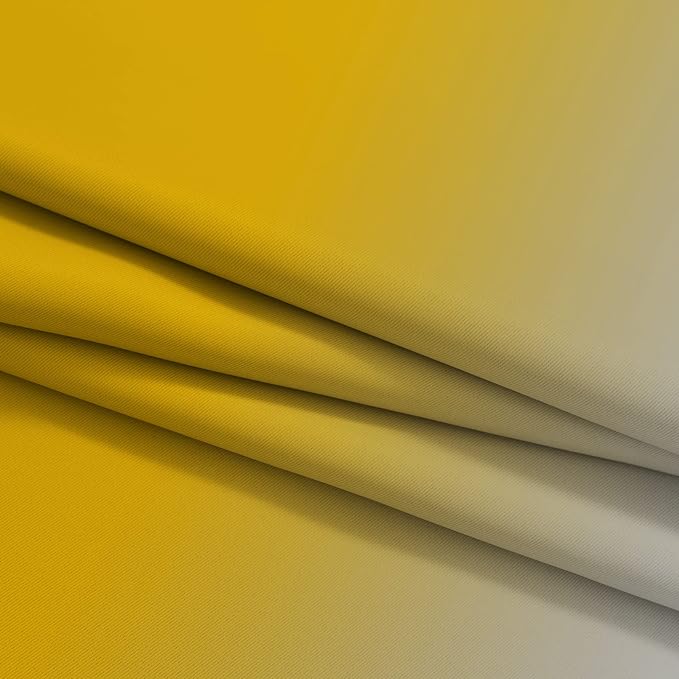 Yakamok Yellow Ombre Curtains 84 Inches Long, Light Blocking Gradient Color Curtain Panels, Room Darkening Grommet Window Drapes for Bedroom(52x84 Inch, 2 Panels) | Room Darkening Curtains 84,Thermal Insulated Gradient Color Drape,Light Blocking Gromme...