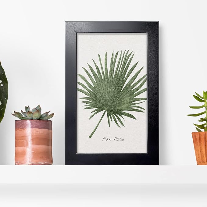LaVie Home 8.5 x 14 Picture Frame Black, Legal Paper Size Wood Poster Frame with High Definition Plexiglass, Horizontal or Vertical Wall Certificate Frame Suitable for Legal Sized Document, 1pc