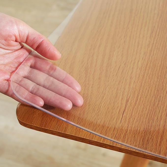 Warmstar Clear Table Protector - 2mm Thick, 24 x 36 Inch Table Cover, Desk Mat for Coffee Table, Writing Desk, Dining Room