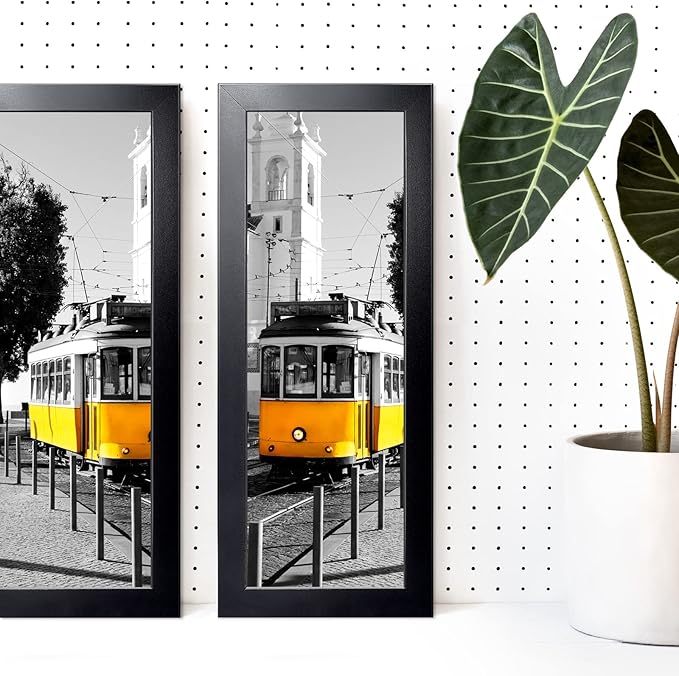 LaVie Home 4x10 Picture Frame Black, Panoramic Picture Frame for Wall Decoration, Classic Black Minimalist Style Suitable for Decorating Houses, Offices, Hotels（1 Pack）