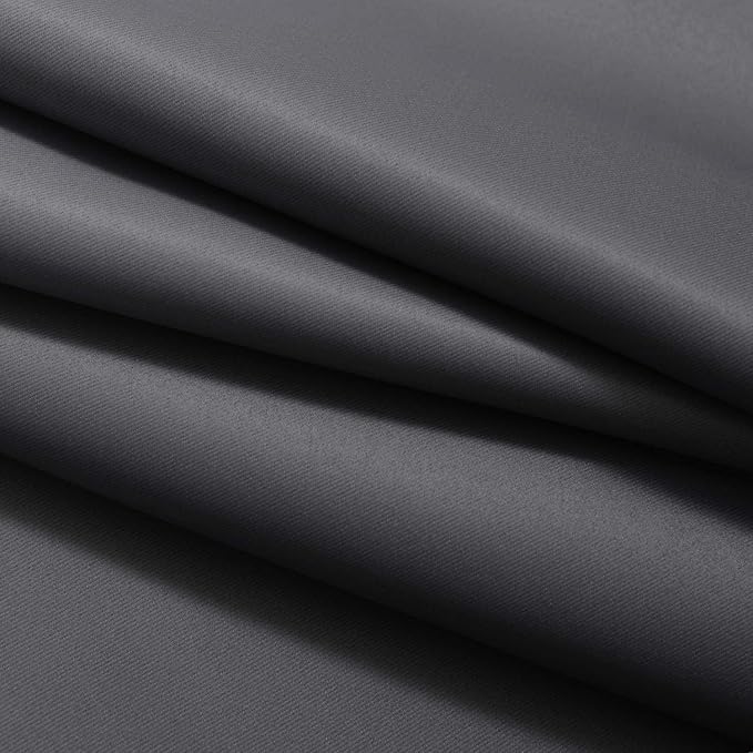Yakamok Ombre Curtains Black and Greyish White for Living Room,52Wx54L | Room Darkening Curtains 54,Thermal Insulated Gradient Color Drape,Light Blocking Grommet Window Curtains for Bedroom,2 Panels