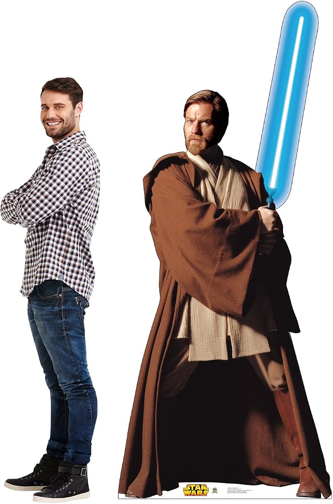 Cardboard People OBI-Wan Kenobi Life Size Cardboard Cutout Standup - Star Wars Prequel Trilogy