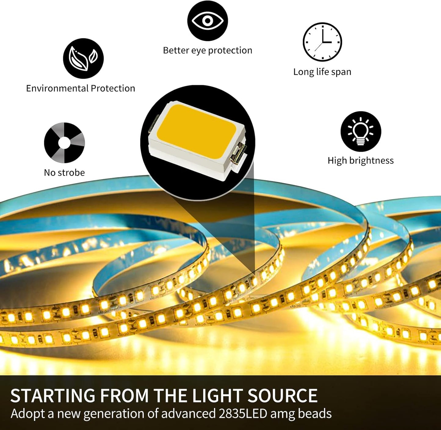 Modern Chandelier, Linear Pendant Light LED Dimmable Hanging Light Fixture, 3000K-6000K with Remote Control (Gold, 47IN)