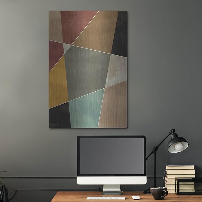 'Abstract Geometric 7' by Gary Williams, Metal Wall Art, 24"x36"