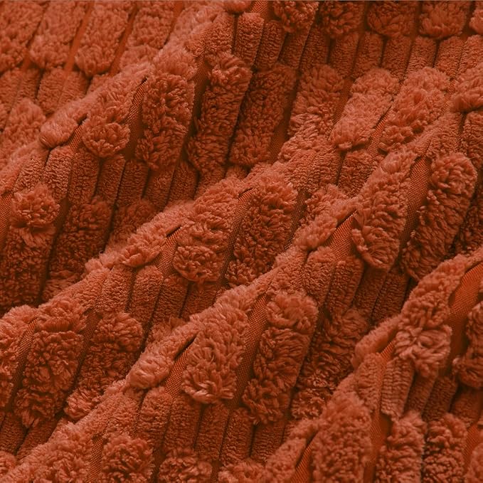 Fancy Homi 4 Packs Decorative Throw Pillow Covers for Living Room Couch Bed, Modern Farmhouse Boho Home Décor Accent Cushion Case, 20" x 12", Burnt Orange