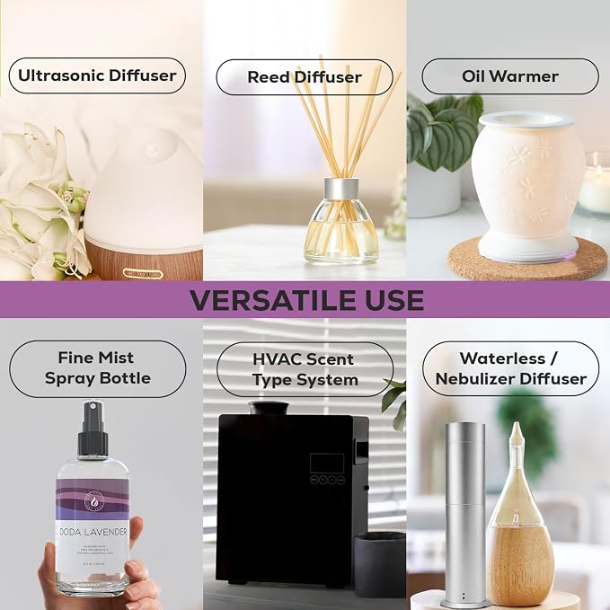 Aroma Country Lavender Fields Luxury Diffuser Oil Refill (8.5 Fl Oz) | Hotel-Inspired • Long-Lasting Home Fragrance • for Aromatherapy, Reed Diffusers, Diffuser Machines & Room Sprays