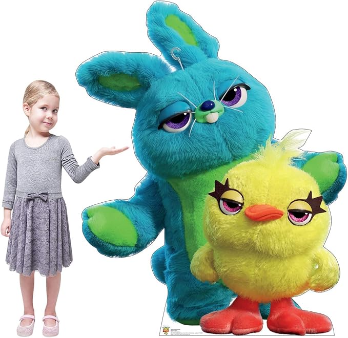 Cardboard People Ducky and Bunny Life Size Cardboard Cutout Standup - Disney Pixar Toy Story 4 (2019 Film)