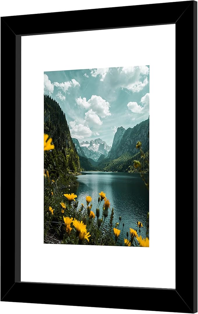 Picrit 16x20 Picture Frame 3 Pack, Black Poster Frame, Display Poster 11 x 14 with Mat or 16 x 20 without Mat for Horizontal or Vertical Wall Mounting
