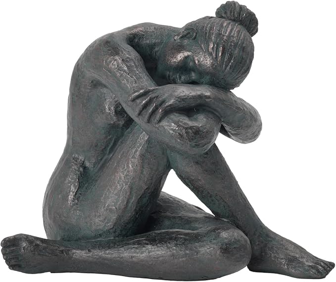 Guichifun Yoga Dancer Statue Home Decoration - Resin Sculpture Modern Creative Home Ballet Dancers Handicrafts Art Ware Shelf Decor Living Room Ornament Gifts 9 x 5.5 x 7.5 Inch