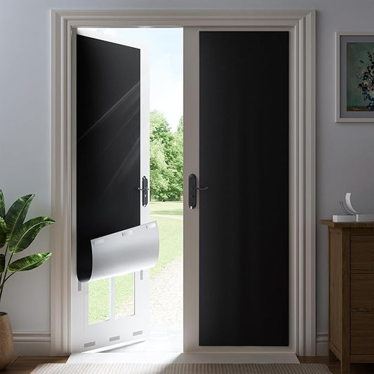 18" W x 64" L 100% Blackout Curtains, Total Darkness No-Drill Black Out Window Cover,Temporary Blackout Shades with Hook & Loop Tape – for Bedroom, Nursery, Dorm, Travel (Black)