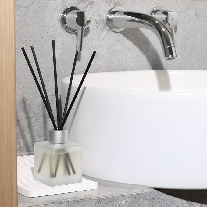 Reed Diffuser, Bamboo & White Tea Essential Oil with Diffuser Sticks for Room Decor, 3.4 fl oz(100ml) Long Lasting Scent Air Freshener, Home Fragrance for Bathroom Decoration (2 Pack)