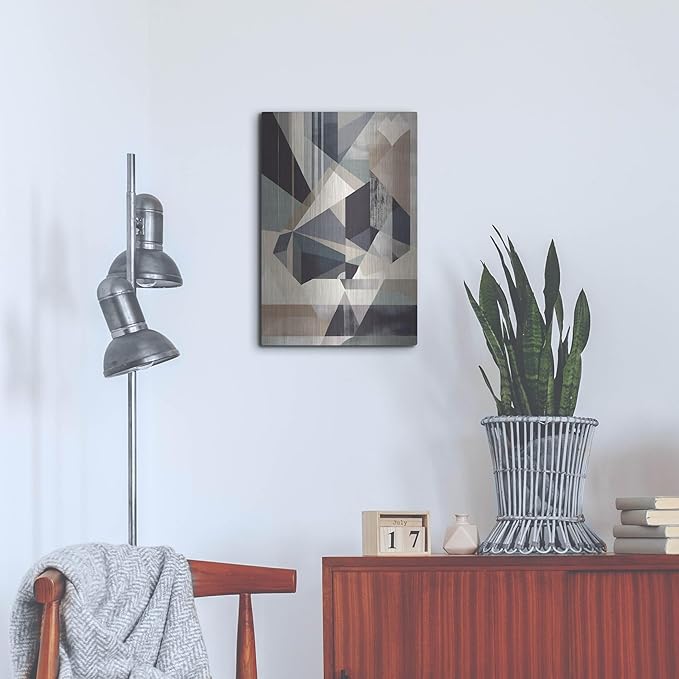 'Geometric 4' by Petals Prints Design, Metal Wall Art, 16"x24"