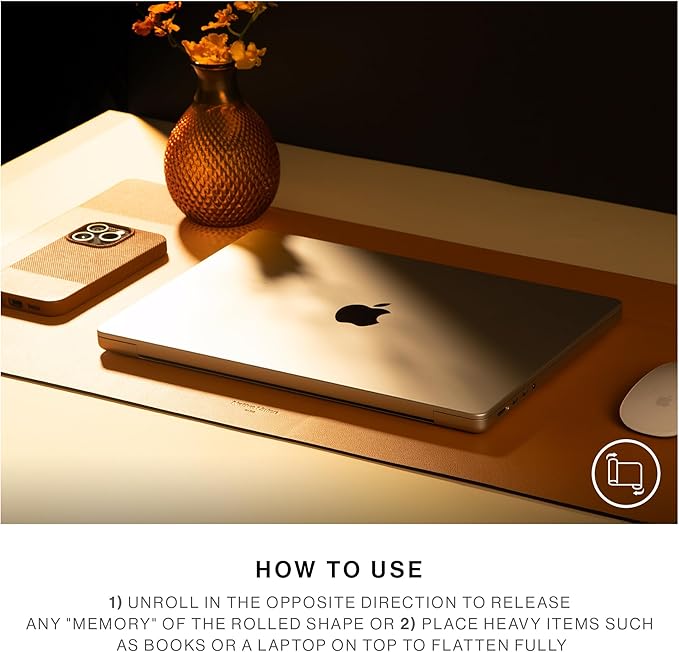 Native Union Desk Mat – Water-Resistant Dual-Sided Desk Pad for Office or Home – for Laptop, Mouse, Keyboard, Writing – Easy to Clean & Protective – Made of Sustainable Materials – 25.6" x 14.1"