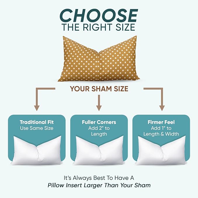 Pillowflex Synthetic Down Pillow Insert - 16x36 Down Alternative Pillow, Ultra Soft, Large Rectangle Body Sleeping Pillow, Lumbar, Long, Back - 1 Decorative Pillow Form