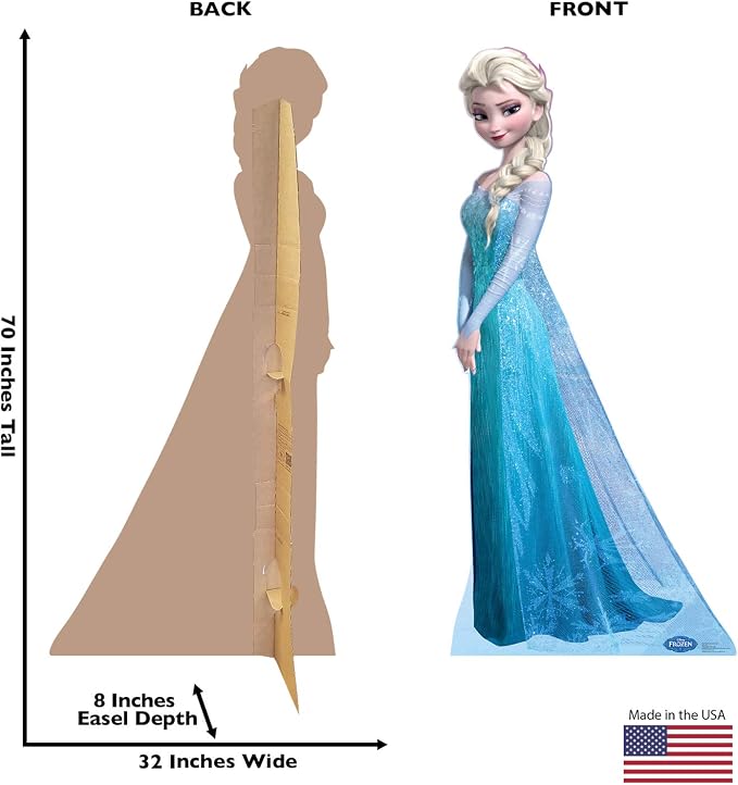 Cardboard People Elsa Life Size Cardboard Cutout Standup - Disney's Frozen (2013 Film)