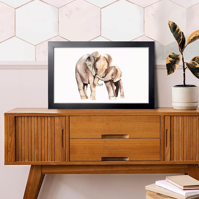 LaVie Home 14 x 20 Picture Frame Black, 14 By 20 Poster Frame for Wall Decoration, Classic Black Minimalist Style Suitable for Decorating Houses, Offices, Hotels, Puzzles Posters Photos or Artwork（1