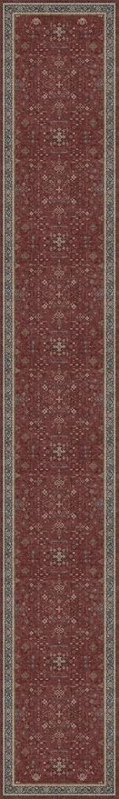 Hazo Haus Burgundy Washable 3x20 Extra Long Hallway Runner Rug, Neutral Boho Large Kitchen Floor Rug Indoor, Non-Slip Stain & Fade Resistant, Vintage Bohemian Red Floral Décor