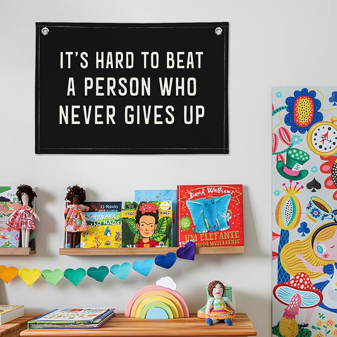 Inspirational Wall Decor, Office Motivational Wall Decor, Classroom Banner Hanging Flag, 20x30 Inch
