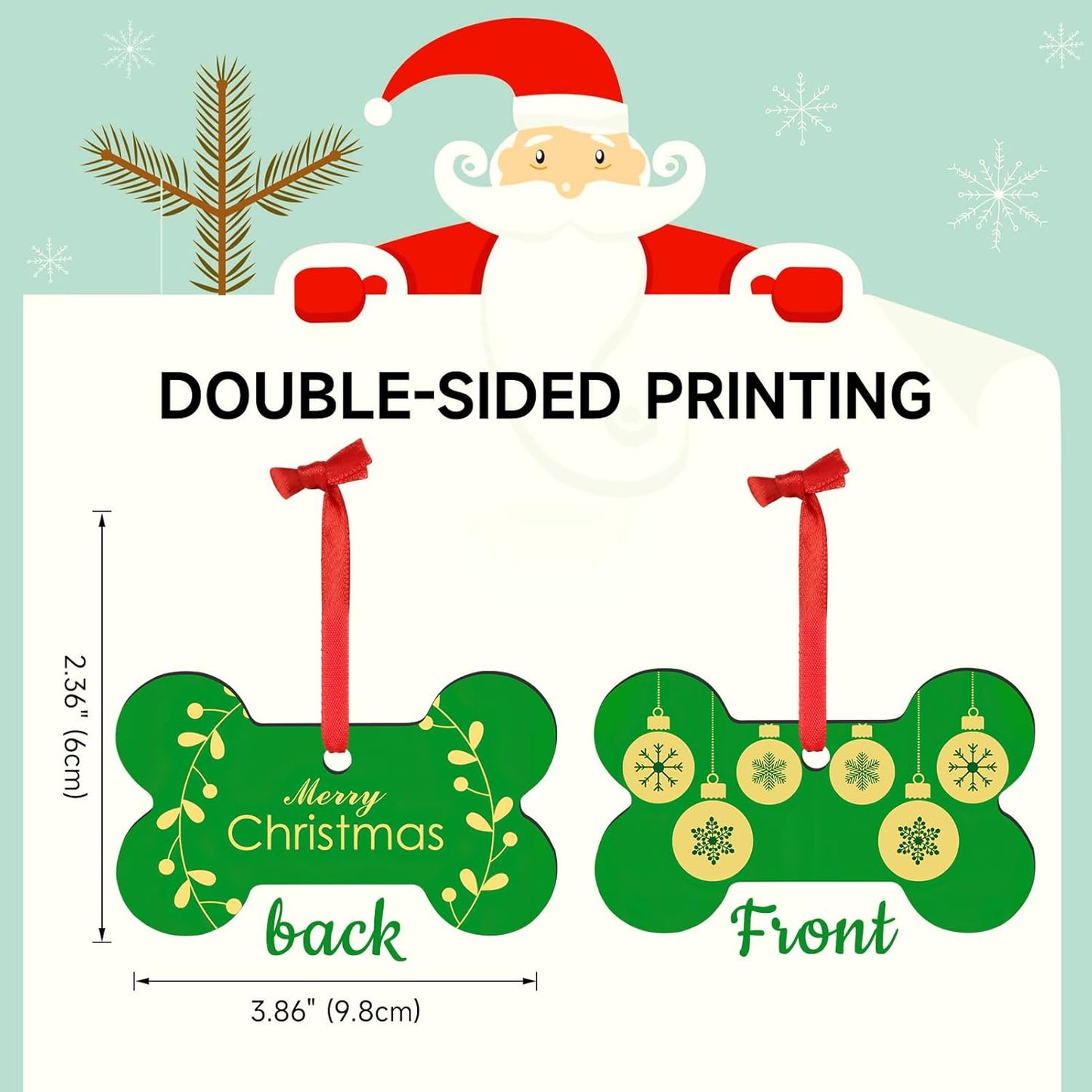 Personalized Christmas Ornaments 2025, Wood Custom Photo Text Hanging Ornament Customized Christmas Tree Decorations Gift for Family, Kids, Friends, Couples, Wedding