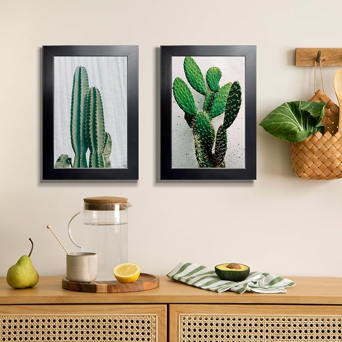 LaVie Home 5.5 x 8.5 Picture Frame Black, 8.5 x 5.5 Business License Frame, Certificate Frames Fit Diploma, Document and Tax Certificate Self Standing with Wall Hangers（1 Pack）