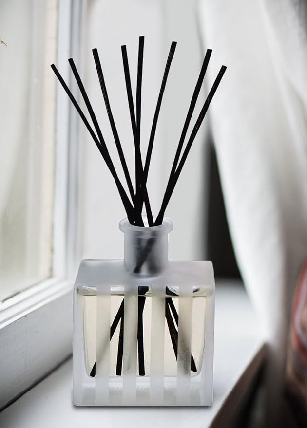 Reed Diffuser Set, French Lavender Scented Oil Diffuser with Sticks, Home Fragrance Accessories for Bathroom Shelf Decor, Aroma Diffusers for Home or Office Desk, USA Made