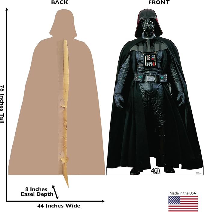 Cardboard People Darth Vader Life Size Cardboard Cutout Standup - Star Wars 40th Anniversary