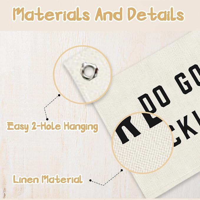 RTXLEZM Kids room Decor, Do Good Recklessly Motivational Banner | Classroom Inspirational Minimalist Modern Wall Hanging for Classroom Home Office Decor, 20x30 Inch
