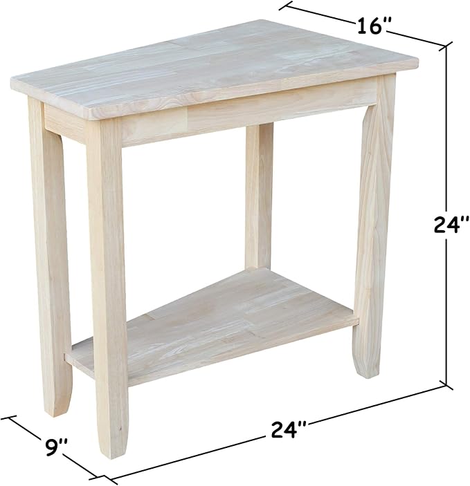 International Concepts Home Accents Unfinished Keystone Accent Table