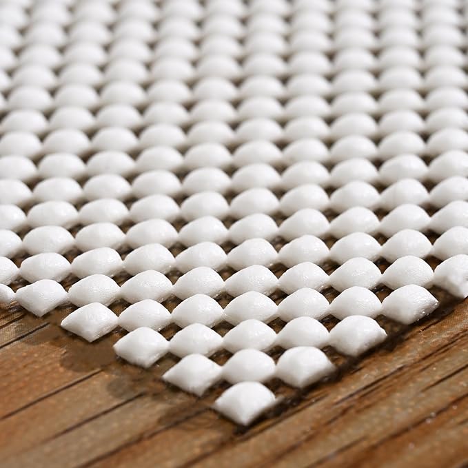 Non Slip Rug Pad Gripper 8X10 FT for Hardwood Floors, Eco-Friendly Anti Skid Mat Under Area Rugs, Keeps Rugs Safe and Flat, Odorless Cushioned Pad for Floor Protection, Easy to Trim Multi-Use Mat