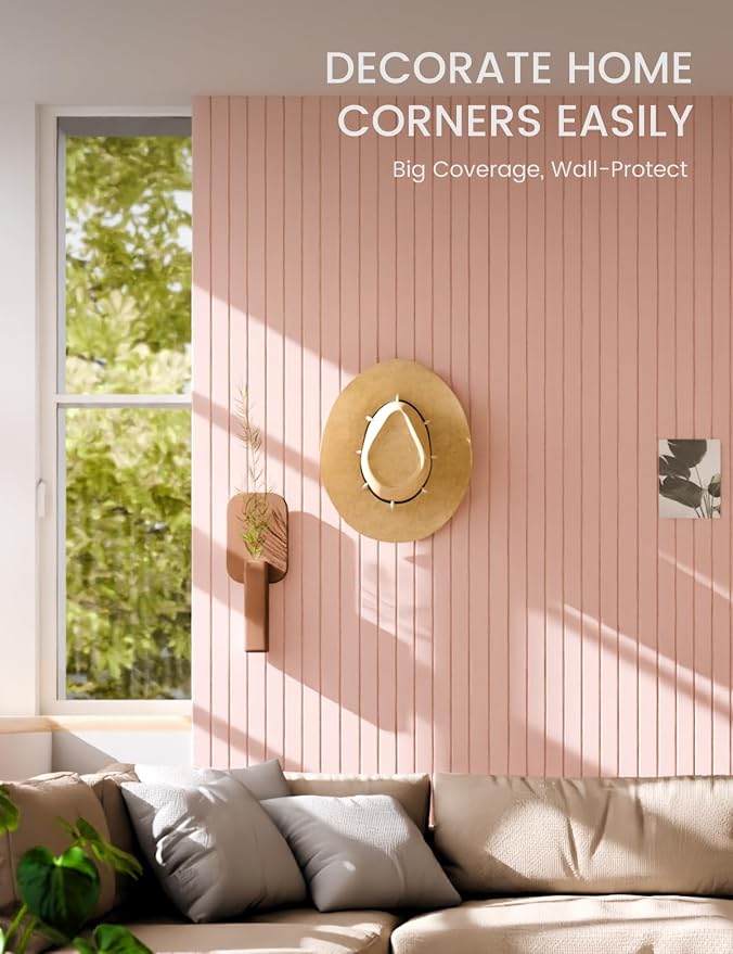 Fluxynara Large Felt Bulletin Board 36" x 24" Cork Board Alternative-6 Pack with 32 Safe Removable Adhesive Tabs, Cork Boards for Walls Cork Board for Home Office Classroom Pin Board -Pink