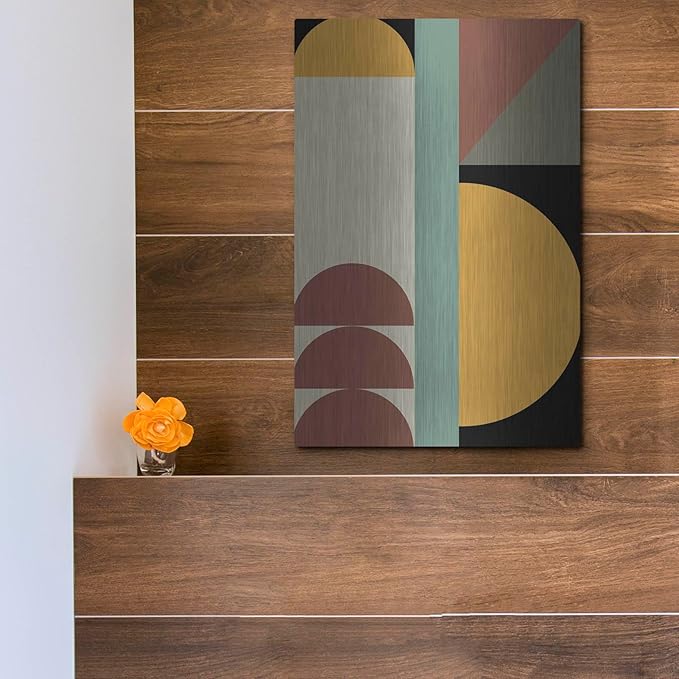 'Abstract Geometric 3' by Gary Williams, Metal Wall Art, 12"x16"