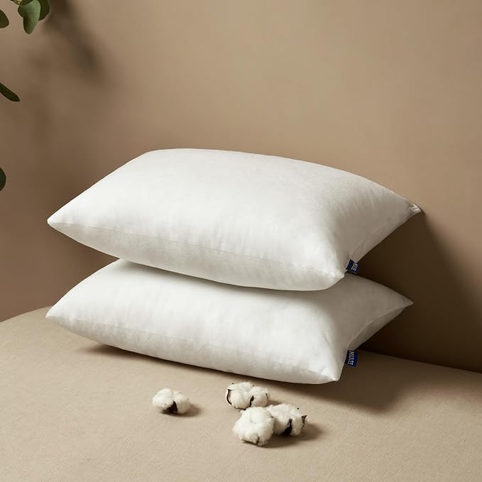 MIULEE 12x20 Pillow Inserts Set of 2, Rectangle Decorative Throw Pillow Premium Fluffy Lumbar Pillow Forms Stuffer for Living Room Sofa Couch Bed