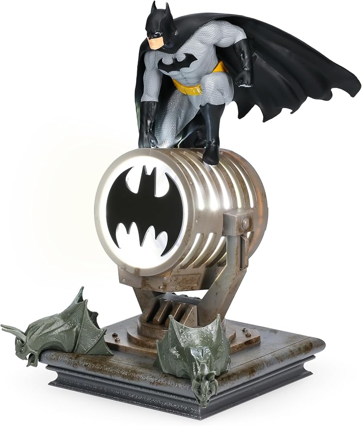 Paladone Batman Figurine Light - Officially Licensed DC Super Heroes Decor and Gift, Collectible Display Lamp Must Have for DC Comic Fans, USB Powered 27” LED Light