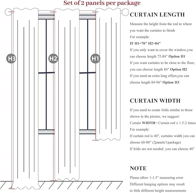 Extra Wide 70 Inch Length Blackout Curtains & Drapes 92 Inches Long 2 Panels Set for Sliding Glass Doors,Modern Pleated Linen Blend Heavy Floor to Ceiling Large Window Drapes(70"Wx92"Lx 2 Natural)