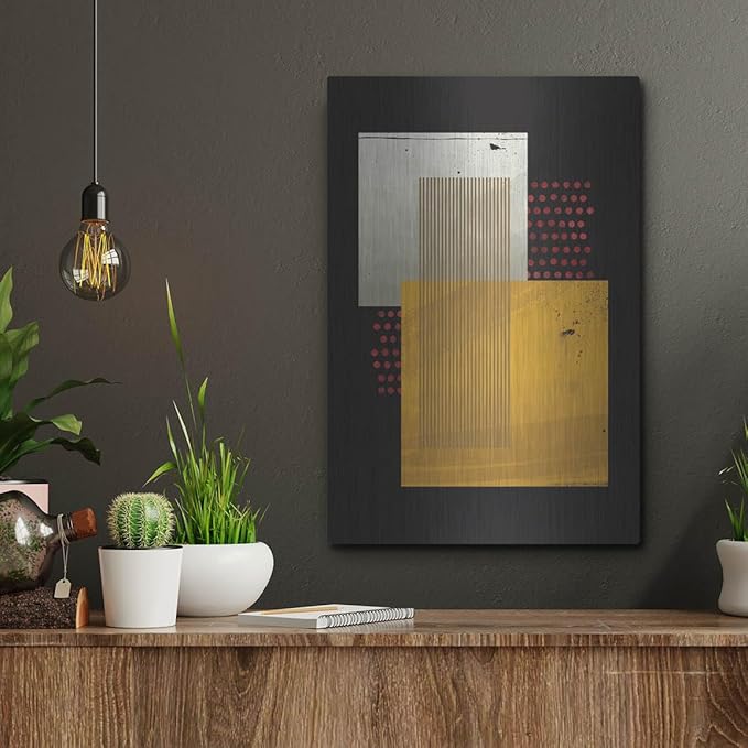 'Abstract Geometric 19' by Gary Williams, Metal Wall Art, 12"x16"